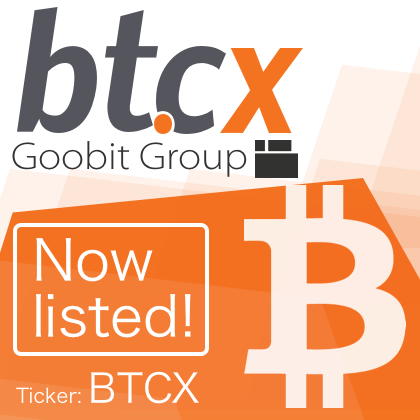 BTCX listed on the stock exchange